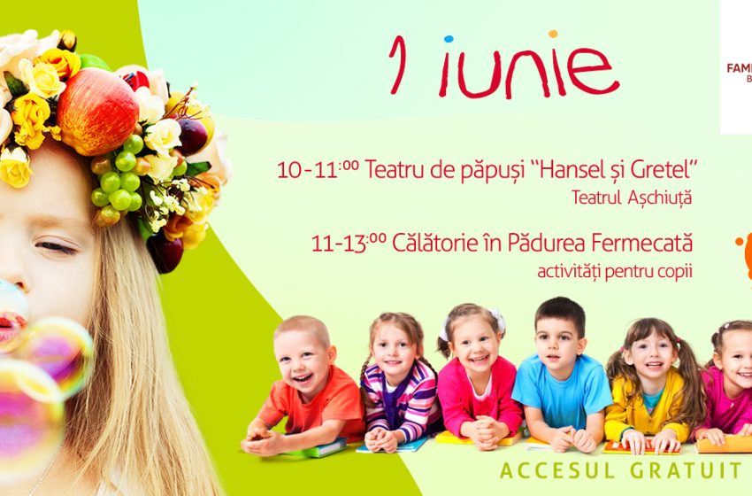  Spectacole de magie, teatru de păpuşi, jocuri și concursuri, de Ziua Copilului, la Family Market Miroslava și Family Market Bucium!