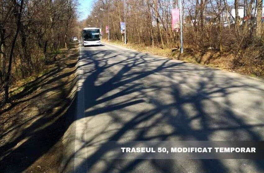  Traseul 50 Gară – Aeroport și retur va fi modificat temporar