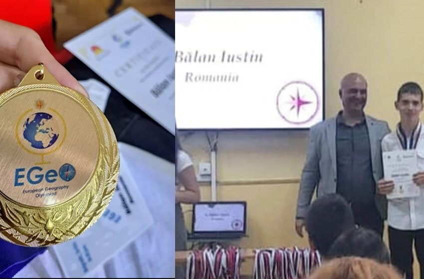  Medalie de Aur pentru Iustin Bălan, elev la Colegiul Garabet Ibrăileanu, la o importantă olimpiadă internaţională de Geografie