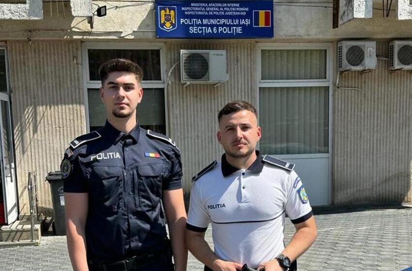  Femeie salvată de intervenția promptă a doi polițiști din cadrul Secției nr. 6 Poliție Iași