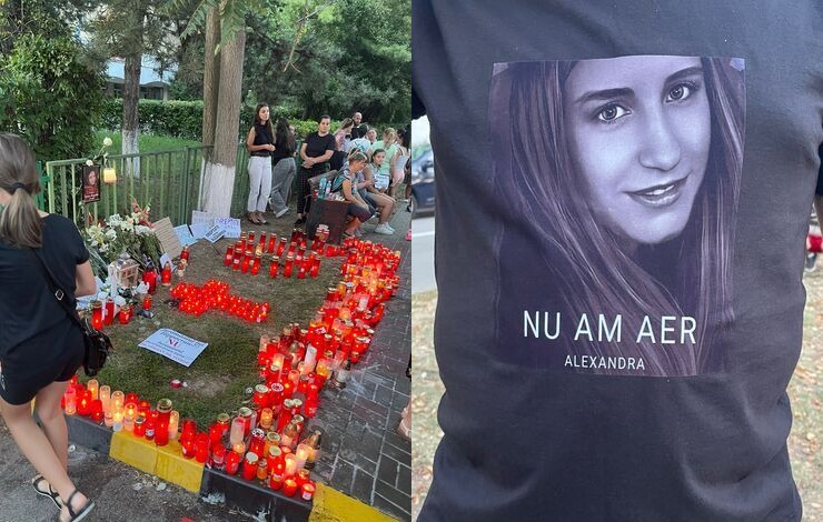  Protest seara trecuta in fata Spitalului Judetean Botosani! Sute de persoane au cerut ca vinovatii pentru moartea Alexandrei sa plateasca