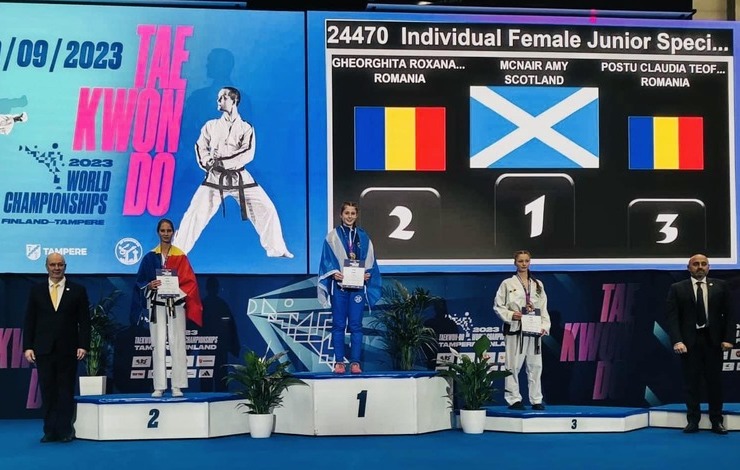  Ieseanca Teofana Claudia Postu a obtinut medalia de bronz la Campionatul Mondial de Taekwon-do ITF