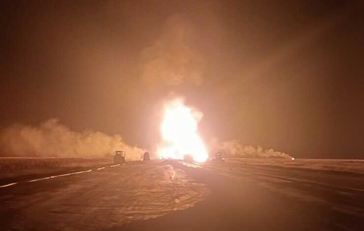  Tragedie pe santierul autostrazii A7! Patru muncitori au murit carbonizati si alti 5 au ajuns la spital cu arsuri in urma unei explozii la o magistrala de gaze