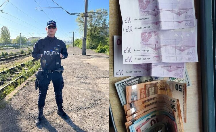  Borseta cu mii de euro gasita de un politist din cadrul Secției Regionale Poliție Transporturi Iași in trenul Bucuresti – Suceava