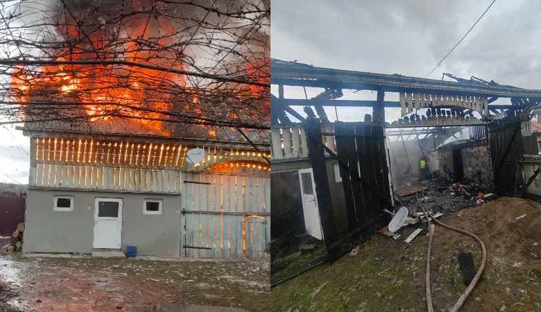  Un barbat de 46 de ani a ajuns la spital cu arsuri pe 60% din corp in urma unui incendiu produs in localitatea Paraie