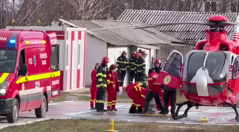  Un nou-nascut a fost adus pentru a doua oara la Spitalul  „Sf.Maria” cu elicopterul SMURD