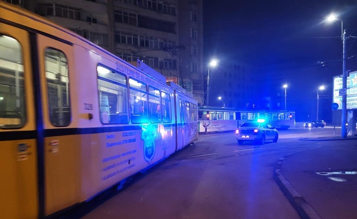  Circulatia tramvaielor CTP Iasi a fost blocata in Tg.Cucu pentru 30 de minute