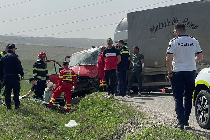  Accident în localitatea Balciu în urma căruia 2 persoane au fost ranite
