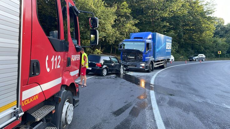  Accident rutier in zona Motel Bucium in aceasta seara
