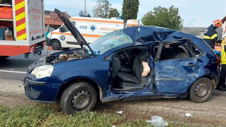  Doi copii printre victimele unui grav accident rutier produs în această după-amiază