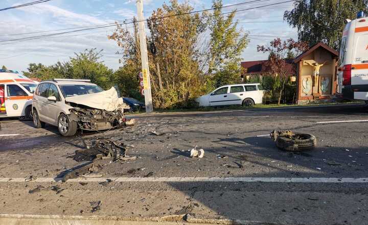 Patru victime în urma unui accident rutier pe E 58 in aceasta dupa-amiaza