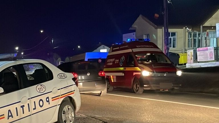  Accident in comuna Ciurea: o persoana a fost transportata la spital