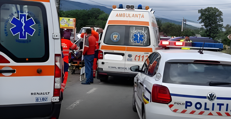  Un bebelus de 2 luni a ajuns la spital in urma unui accident rutier