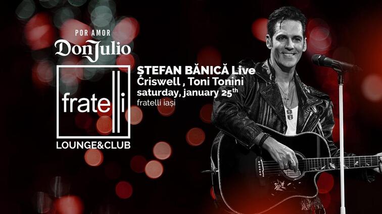  Bucură-te de un show inedit susținut de Ștefan Bănică Jr. pe 25 ianuarie în Fratelli!