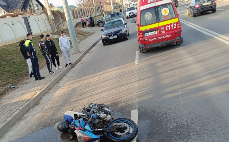  Un băiat de 16 ani a ajuns la spital în urma unui accident rutier