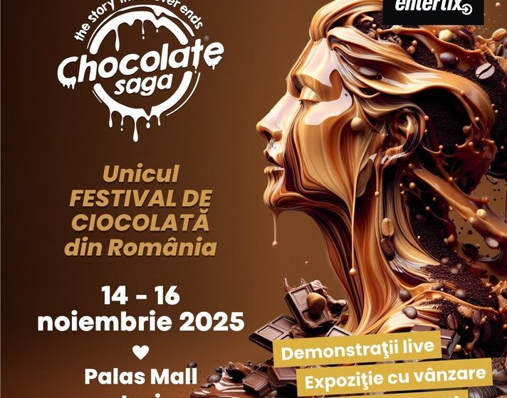  Chocolate Saga, la Palas: delicii, ateliere, demonstrații și creații inedite din ciocolată
