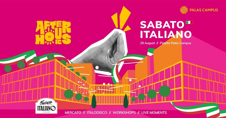 „Sabato Italiano” aduce la Palas Campus farmecul Italiei: mercato, muzică live, gelato și o petrecere Italo-Disco