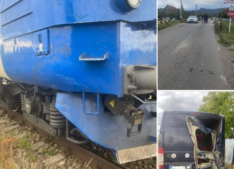  Regionala CF Iași – un autoturism a fost lovit în plin de tren de calatori