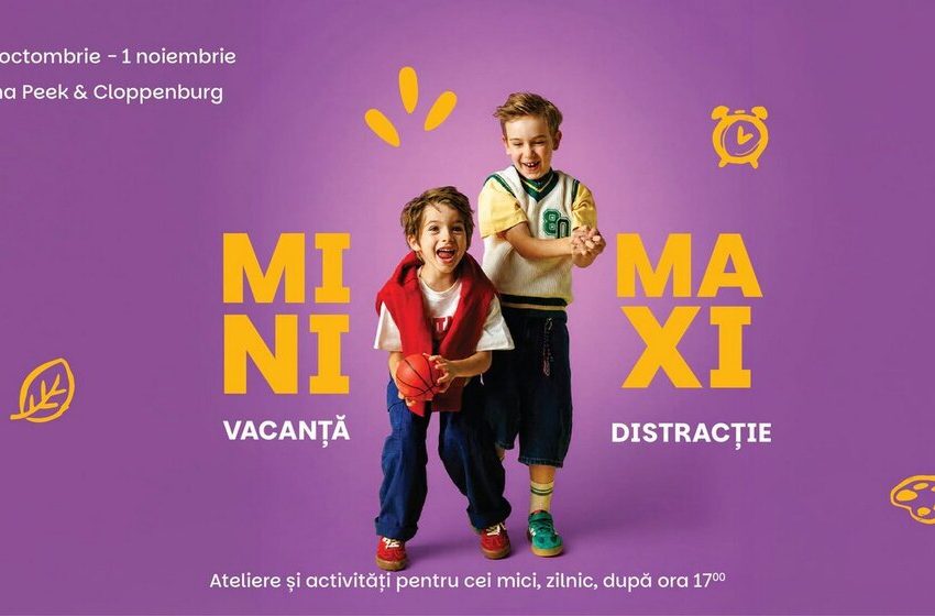  Mini-vacanța de toamnă aduce zile de maxi-distracție la Palas: ateliere creative, personaje haioase și teatru de păpuși