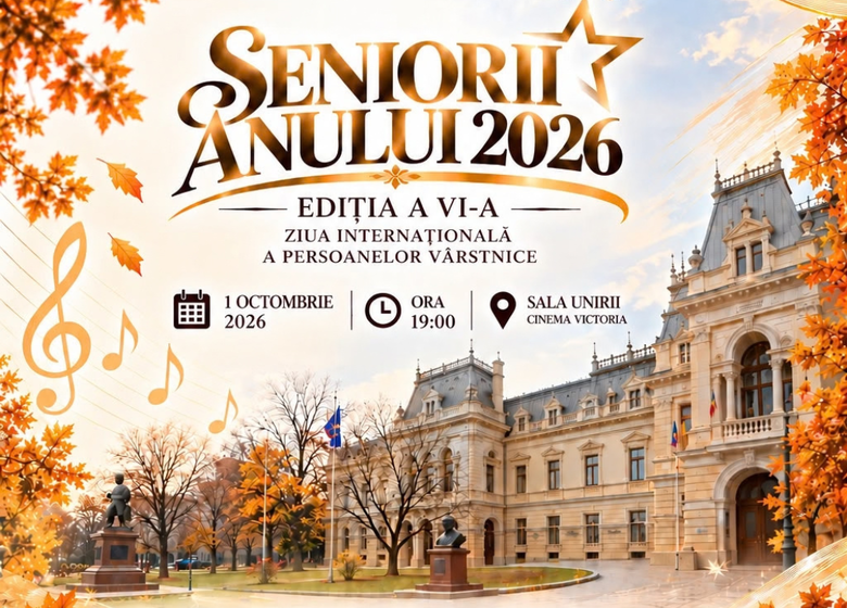  Iasi: Peste 750 de persoane de vârsta a treia sunt așteptate la Gala „Seniorii Anului” la Sala Unirii